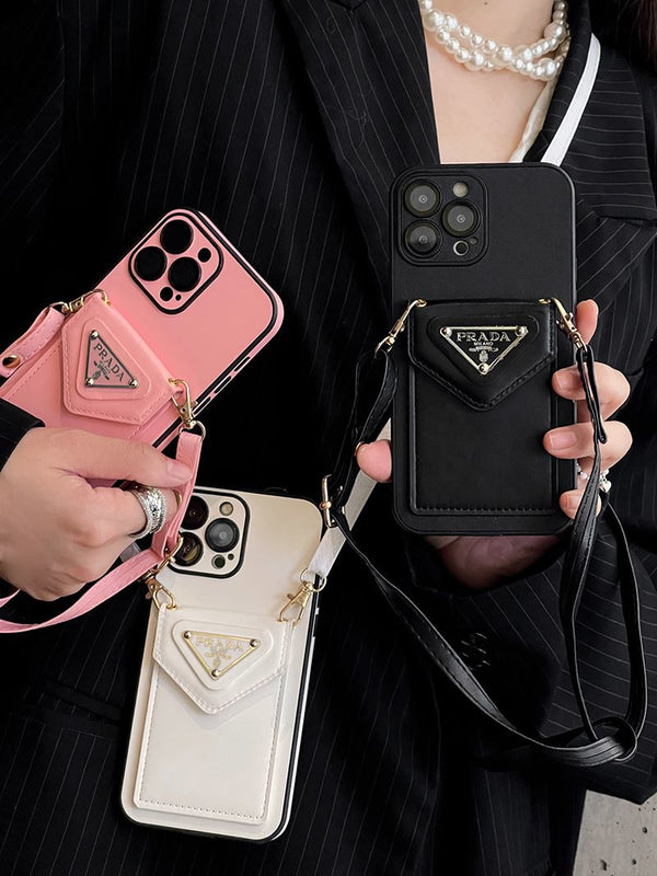 Apple phone case, crossbody card holder, high-end
