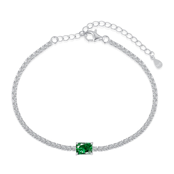 ˇFashion StreetˇUnique Emerald Cut Banquet Bracelet