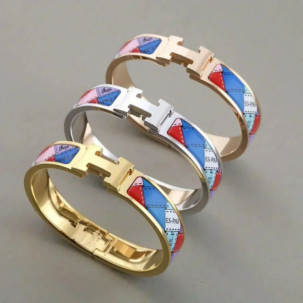 ˇFashion StreetˇH BRACELET DOTTED BORDER 12MM