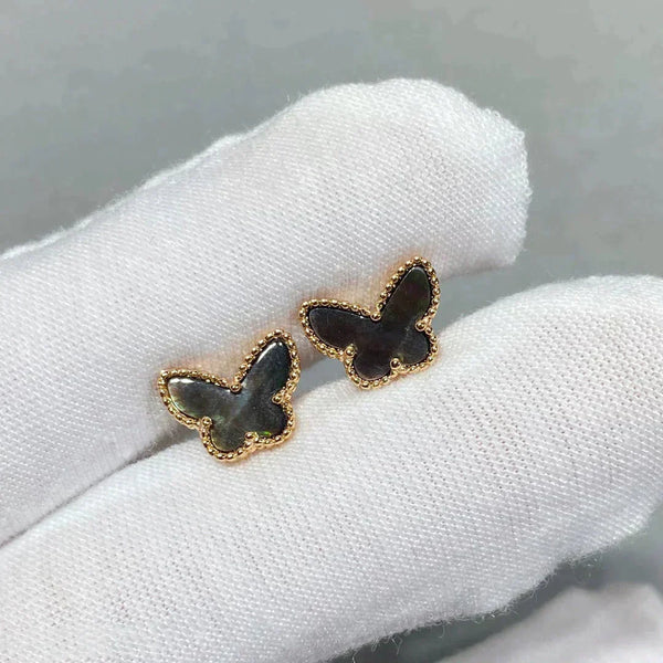 ˇFashion StreetˇBUTTERFLY DARK MOP  EARRINGS