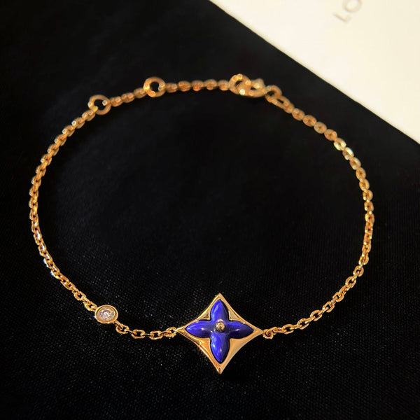 ˇFashion StreetˇCOLOR STAR PINK GOLD DIAMOND BRACELET