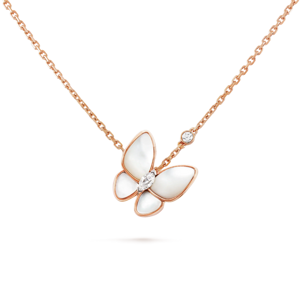 ˇFashion StreetˇBUTTERFLY MOP DIAMOND NECKLACE
