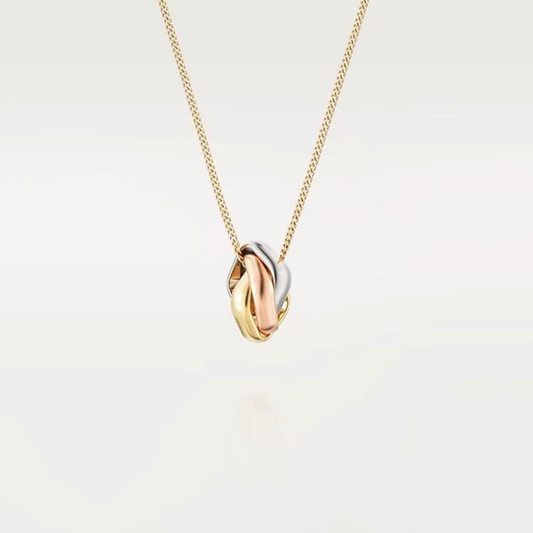 ˇFashion StreetˇTRINITY NECKLACE GOLD SMALL MODEL