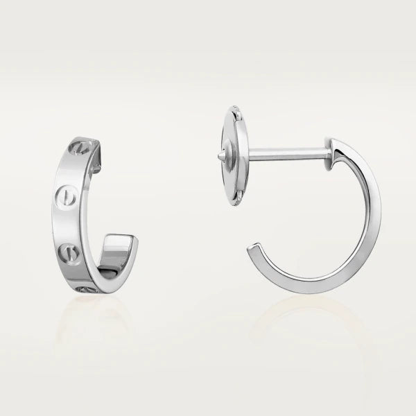 ˇFashion StreetˇLOVE EARRINGS 2.65MM SILVER