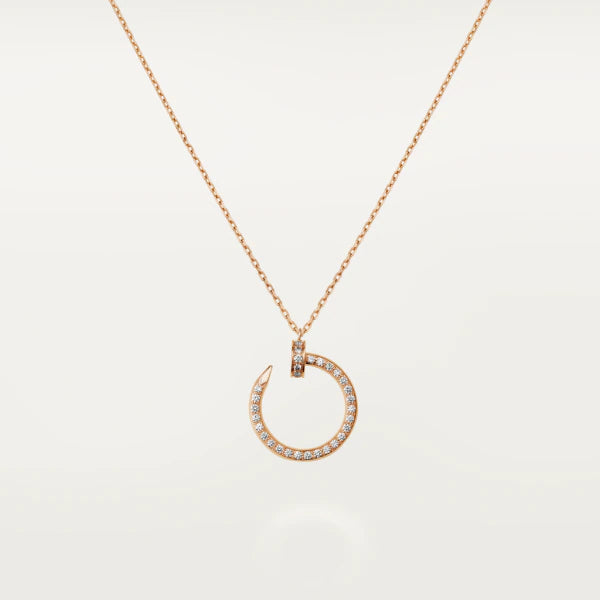 ˇFashion StreetˇJUSTE NECKLACE PINK GOLD DIAMONDS
