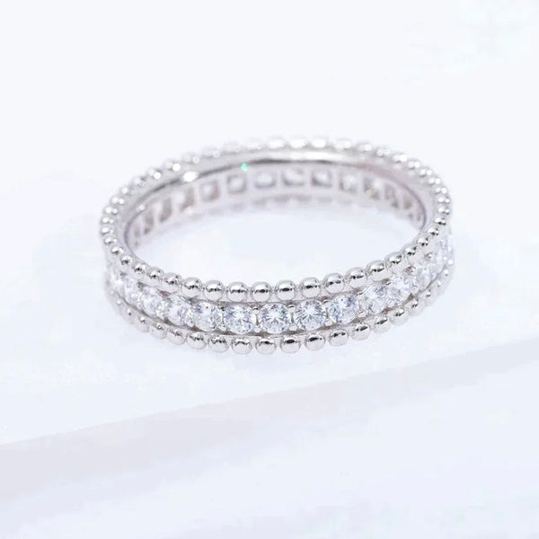 ˇFashion StreetˇPERLEE DIAMOND SILVER RING