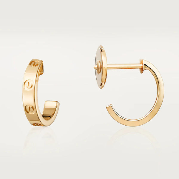 ˇFashion StreetˇLOVE EARRINGS 2.65MM PINK GOLD