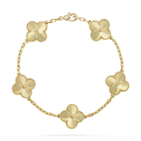ˇFashion StreetˇCLOVER 5 FLOWERS LASER BRACELET