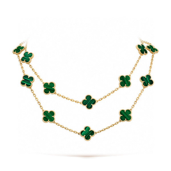ˇFashion StreetˇCLOVER 20 MOTIFS MALACHITE GOLD