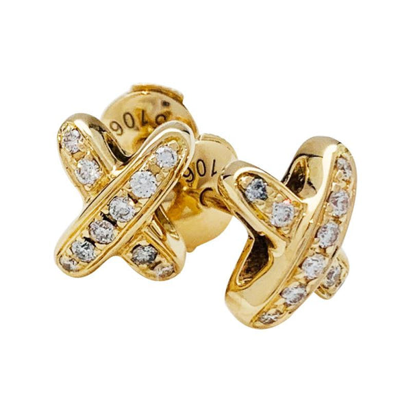 ˇFashion StreetˇJEUX DE GOLD DIAMOND EARRINGS
