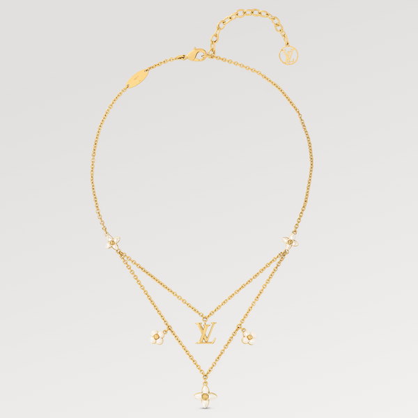 ˇFashion StreetˇFLOWERGRAM GOLD MOP DOUBLE ROW NECKLACE