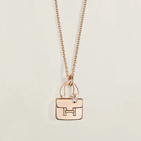 ˇFashion StreetˇAMULETTE PEDANT ROSE GOLD NECKLACE