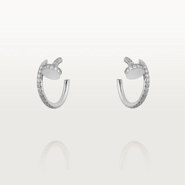 ˇFashion StreetˇJUSTE EARRINGS 12.75MM SILVER DIAMOND