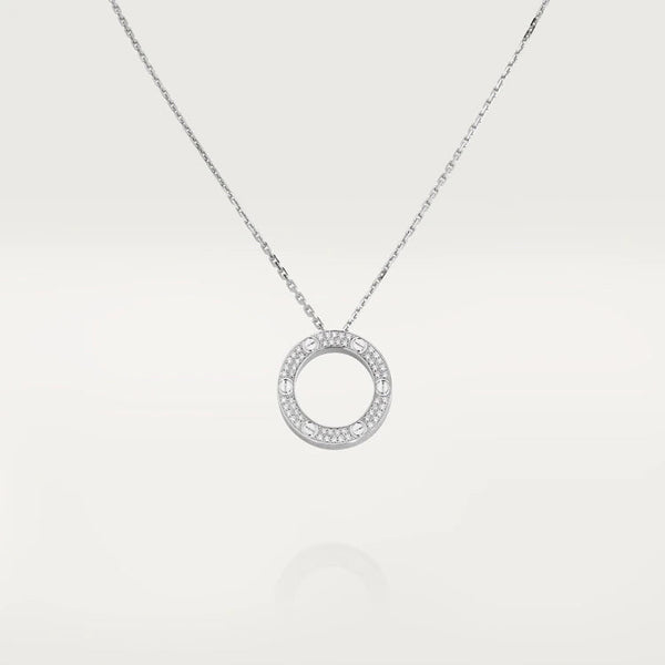 ˇFashion StreetˇLOVE NECKLACE ADJUSTABLE SILVER