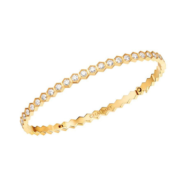 ˇFashion StreetˇBEE LOVE GOLD BRACELET FULL DIAMOND
