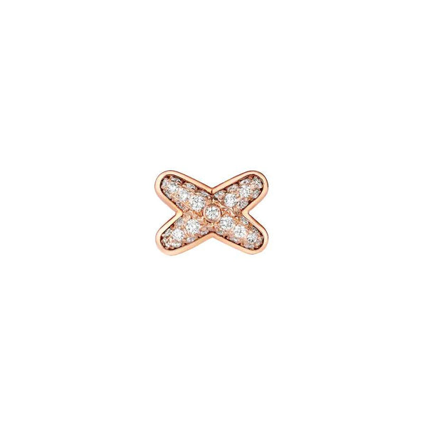 ˇFashion StreetˇJEUX DE PINK GOLD DIAMOND EARRINGS