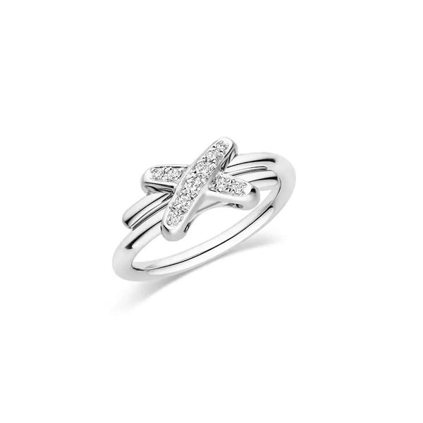 ˇFashion StreetˇJEUX DE SILVER DIAMOND RING