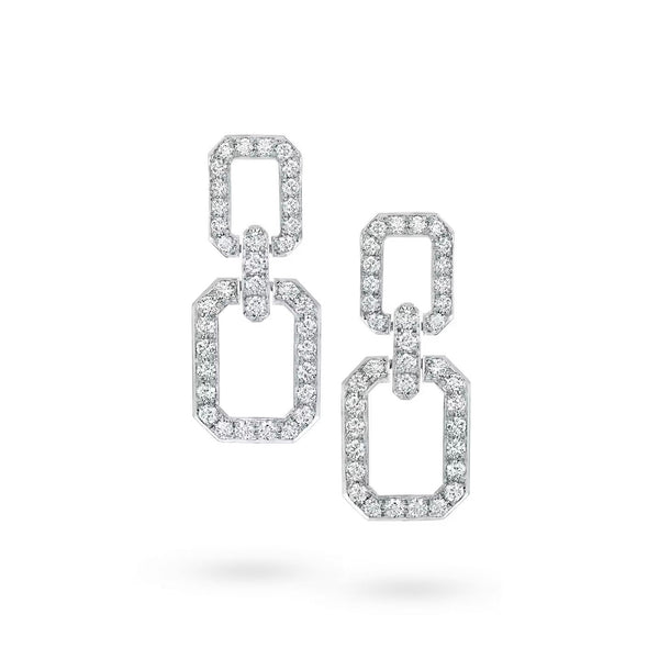 ˇFashion StreetˇLINKS MEDIUM EARRINGS DIAMOND