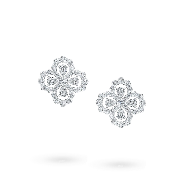 ˇFashion StreetˇLOOP EARRINGS FULL MOTIF DIAMOND 16MM
