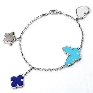 ˇFashion StreetˇLUCKY SPRING BRACELET 4 MOTIF