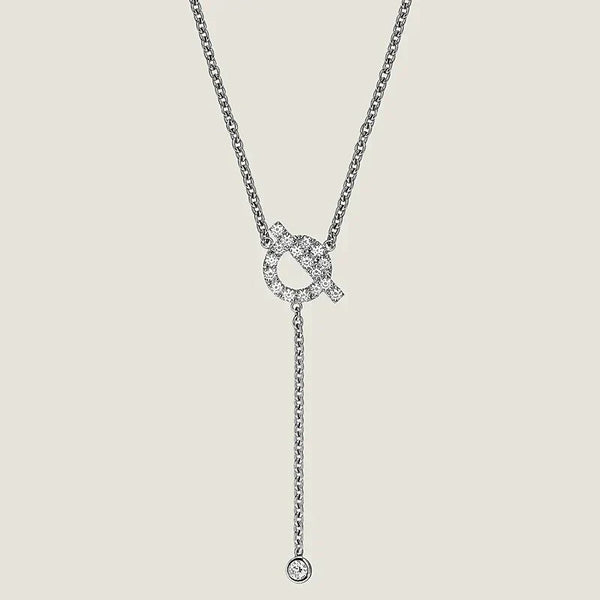 ˇFashion StreetˇFINESSE SILVER DIAMOND NECKLACE