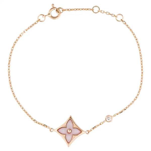 ˇFashion StreetˇSTAR 1 DIAMOND PINK GOLD BRACELET
