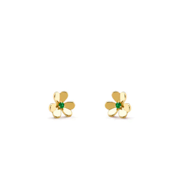 ˇFashion StreetˇFRIVOLE  FLOWER MALACHITE EARRINGS
