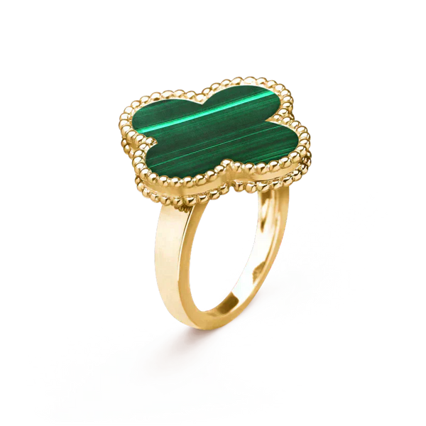 ˇFashion StreetˇCLOVER MALACHITE RING
