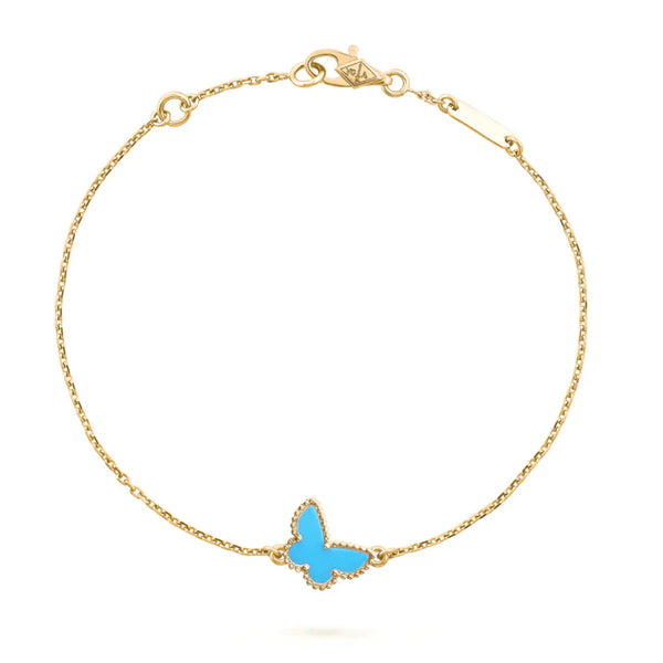 ˇFashion StreetˇBUTTERFLY TURQUOISE BUTTERFLY BRACELET
