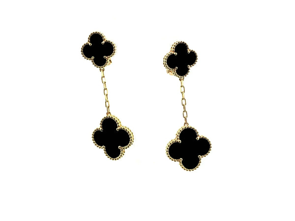 ˇFashion StreetˇCLOVER 2 MOTIFS  EARRINGS (MULTIPLE CHOICESC